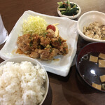 家庭料理居酒屋 よってって - ♪ユーリンチー定食 ¥500