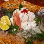 旬彩きっちんかつら - ハモ落とし梅肉で