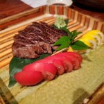 旬彩きっちんかつら - 三河牛のいちぼのステーキ