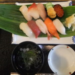 鮨三楽 - ランチ寿司上　１２００円　【　２０１２年５月　】