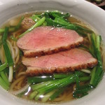 蕎麦ひら井 - 鴨南蛮そば(温)