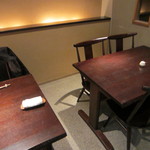 蕎麦ひら井 - テーブル席