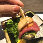 最高級A5神戸牛専門店 銀座 双葉 - 小さいハンバーガー♡