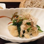 Junteuchisobayumeji - 自然薯つけとろ御膳・お浸し