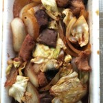 お好み焼き すみ - ホルモン焼き 野菜炒め (税込)600円 ※角度を変えて(2020.05.26)