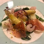 北島亭 - 2020.3.  ホワイトアスパラガスと生ハムのサラダ