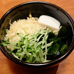 上野 味喜庵 - “冷やしたぬき蕎麦” これも肝心なおそばが見えませんね～