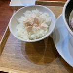 麺処 しろくろ - 浅蜊の汐そば〆用ご飯