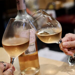 波へい - ロゼワインで乾杯♪