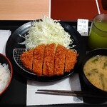 とんかつ 松のや - ロースカツ定食550円