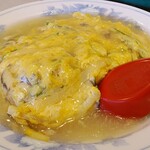 珍々飯店 - ラーメンセットの天津丼