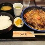 つくも - 豚玉お好み焼き定食