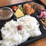 ステーキいづつや - ハンバーグ弁当