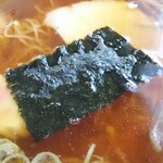 そば処 久楽 - トッピングは海苔･チャーシュー･メンマ･なると･葱