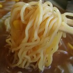 そば処 久楽 - 母の味噌らーめんリフトをパチリ♪ボリュームあるけど優しい味わい味噌らーめん(^-^)v