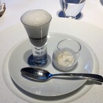 レフェルヴェソンス - 歳時記〜 カワハギとその肝、黒大根/りんごとにごり酒