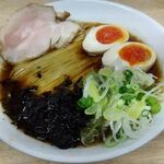 らーめん まつや - 味玉醤油そば☆ 岩のり、ネギ