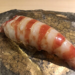 海味 - おまかせ２７５００円。蒸し車海老。大好物です。とても立派なサイズですが、大味になることなく、とーっても旨味があって、とーっても美味しかったです（╹◡╹）（╹◡╹）