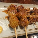 Yakitori Kushimasa - つくね　かわ