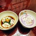 早蕨 - ポン酢と辛味大根汁で