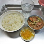 一休食堂 - モツ煮込み420円＋ライス並200円