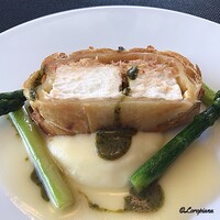 DADA - 毛蟹と鮃のﾊﾟｲ包み焼 Sauce beurre blanc