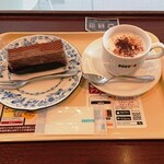 ドトールコーヒーショップ - ショコラムースとカプチーノ