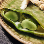 千寿庵 - 焼きそら豆