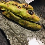 千寿庵 - 焼きそら豆