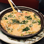 千寿庵 - ほうれん草と明太子のグラタン