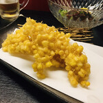 千寿庵 - とうもろこし天