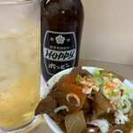 岐阜屋 - ホッピーセット　煮込み