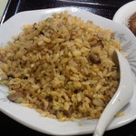 チャーシュー炒飯（チャーハン）のアップです。