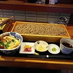板蕎麦 山葵 - 板蕎麦とかつ丼セット