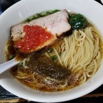 塩そば専門店 桑ばら - 冷やしとろろ昆布汁のつけそば ～トマトジュレ添え～