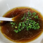 塩そば専門店 桑ばら - 冷やしとろろ昆布汁のつけそば ～トマトジュレ添え～