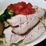 塩そば専門店 桑ばら - 冷やしとろろ昆布汁のつけそば ～トマトジュレ添え～