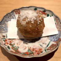 赤坂 藤田 - ○里芋とオクラのコロッケ様