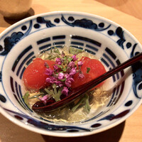 赤坂 藤田 - ○トマトお浸し土佐酢ジュレ様