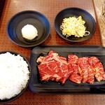 Shichirin yakiniku anan - 極みカルビセット (1,380円・税込)