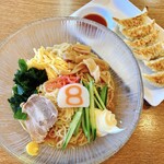 8番らーめん - 小さな冷めん餃子セット