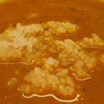 魔女のカレー - 残ったスープにライスを入れました