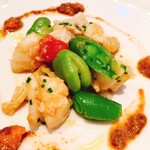 クリマ ディ トスカーナ - 伊勢海老と春の豆たち