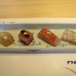 割烹 柚葉 - ヒラメ・明石産鮪・金目鯛・鰆炙り