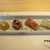 割烹 柚葉 - 料理写真:ヒラメ・明石産鮪・金目鯛・鰆炙り