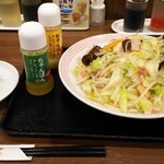 リンガーハット - 野菜たっぷり皿うどん+B(餃子3個)セット