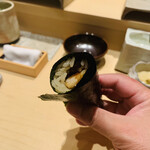 鮨 由う - 長崎対馬産 ノドグロ 紅瞳の手巻き