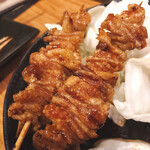 Ganso Nanashu No Gyuukushi Ga Aru Mise Yakitori Izakaya Hanabusa - 鶏皮♪