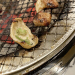 焼肉処 まるます家 - ホルモンにネギも合うね♬