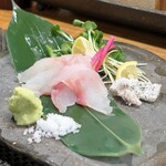 ぼちぼち - 天然あこうのお造り